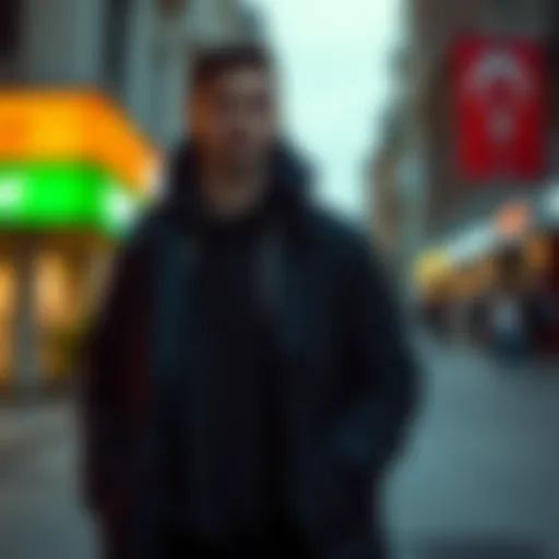 Stylish Nike long coat displayed in an urban setting