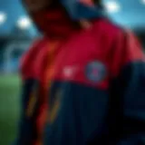 Detailed look at Nike PSG rain jacket design