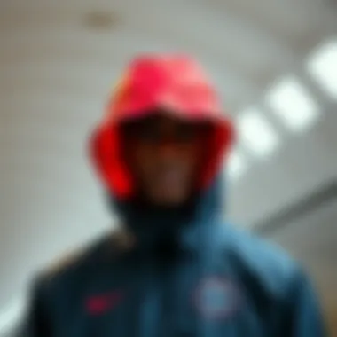 Functional features of the Nike PSG rain jacket