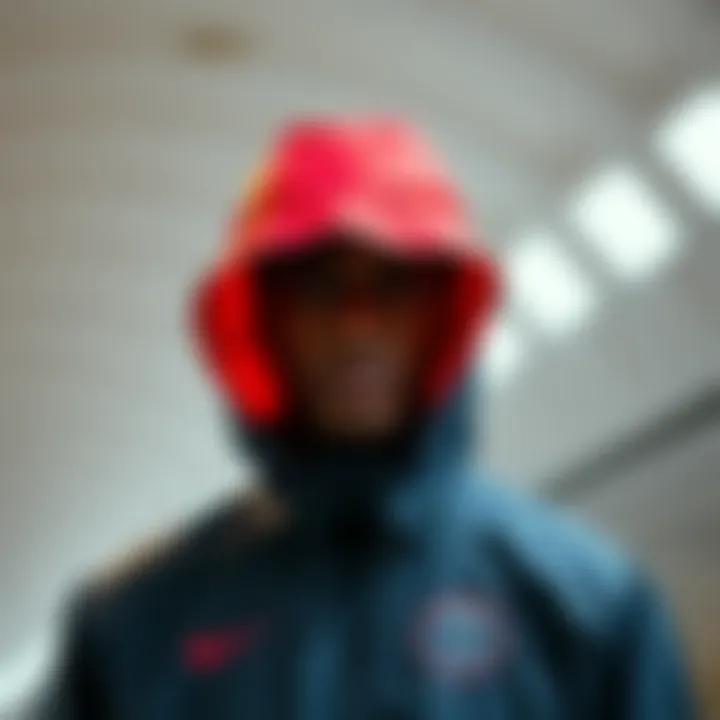 Functional features of the Nike PSG rain jacket