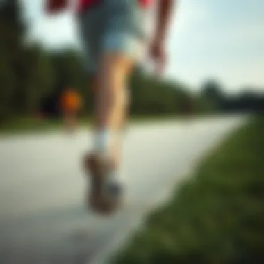 Versatility of Nike Shorts in Action Individual engaging in outdoor activities wearing Nike shorts