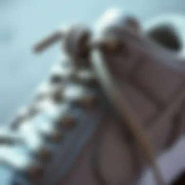 Quality Craftsmanship in Nike Sneakers Close-up of durable Nike sneaker materials showcasing quality craftsmanship