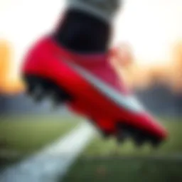 Nike Superfly 9 showcasing advanced grip technology on the field