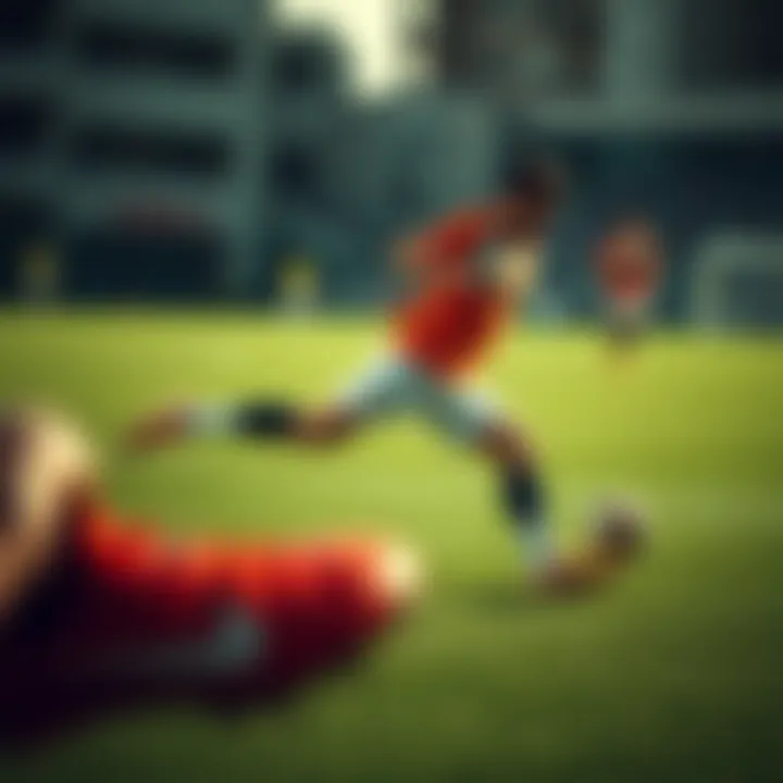 Nike Tiempo Legend 9 in Action Dynamic shot of the Nike Tiempo Legend 9 Club MG in action on the field