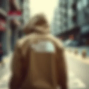 Urban Style with North Face Hoodie Stylish North Face hoodie displayed in an urban setting