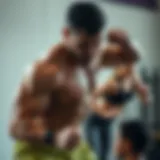 A representation of core muscles engaged during exercise