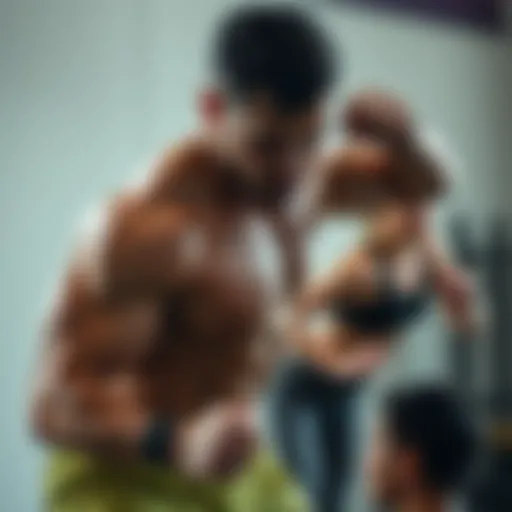 A representation of core muscles engaged during exercise