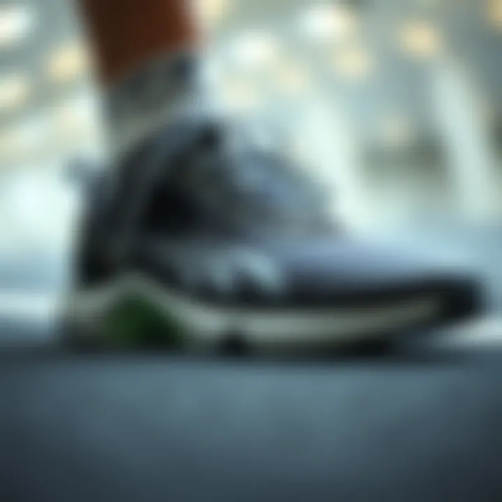 Close-up of orthopedic shoe design