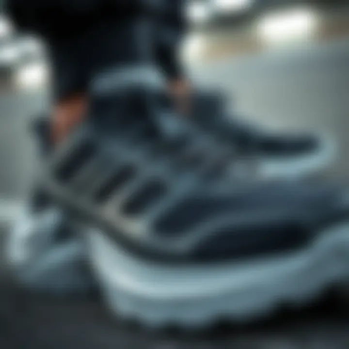 Close-up of innovative shoe technology