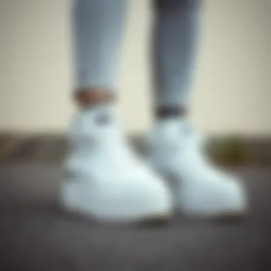 Stylish outfit pairing with platform sneakers for casual occasions