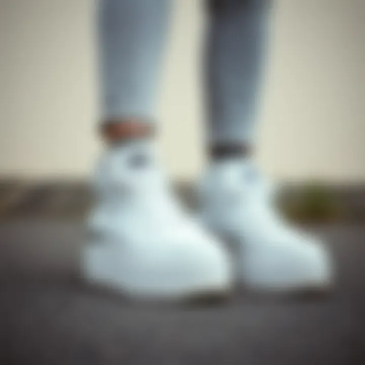 Stylish outfit pairing with platform sneakers for casual occasions