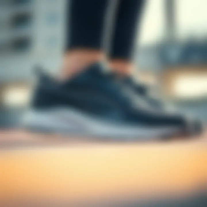 Close-up of Puma Anzarun Lite women's shoes showcasing design details