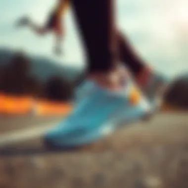 Dynamic view of Puma Anzarun Lite women's athletic shoes in action