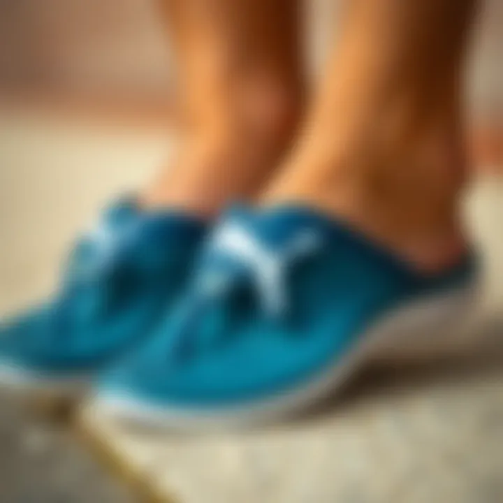 Artistic Design of Puma Flip-Flops A close-up of Puma flip-flops showcasing their design