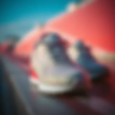 Unique Design of Puma Athletic Shoes Close-up showcasing the unique design and features of Puma athletic shoes