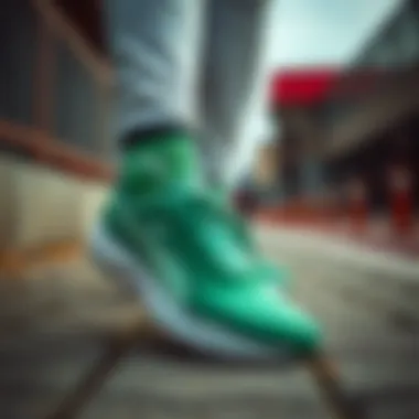 Stylish Outfit with Green Puma Sneakers Stylish outfit combination featuring green Puma sneakers