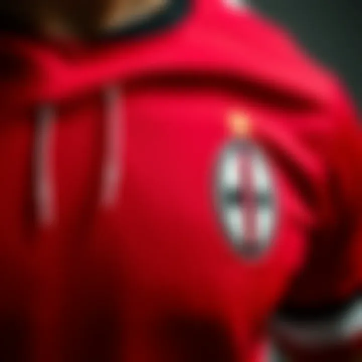 Stylish design of Puma Milan jersey showcasing intricate details