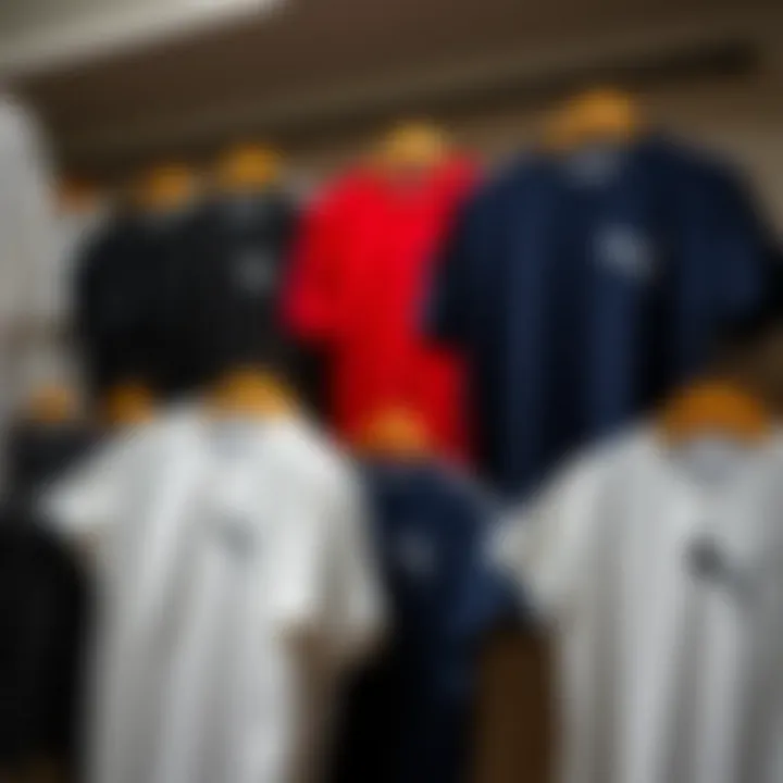 Puma T-Shirt Collections Different collections of Puma t-shirts on display