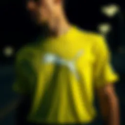A stylish Puma t-shirt showcasing its unique design