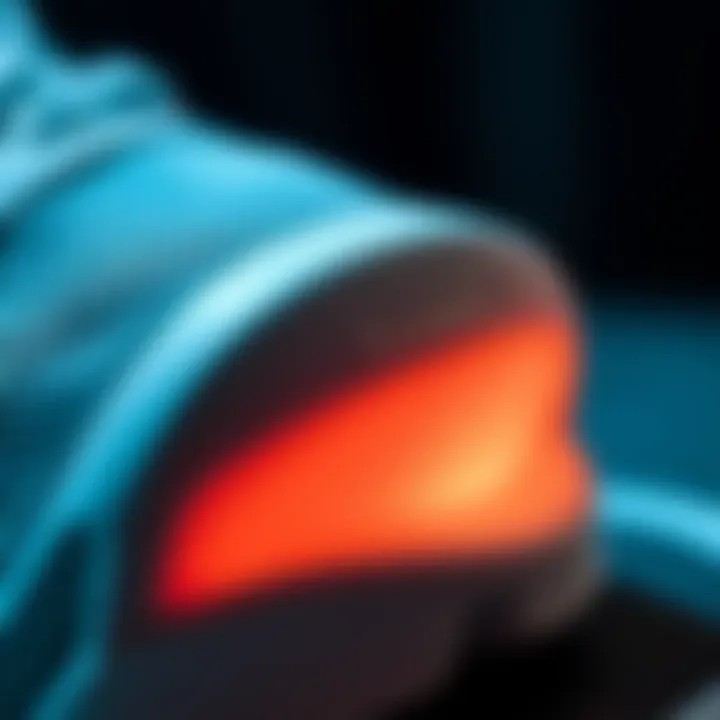 Close-up of the cushioning technology in Puma X-Ray 2 Square Siyah for enhanced comfort.