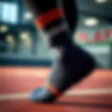 Stylish Reebok socks in action during a workout