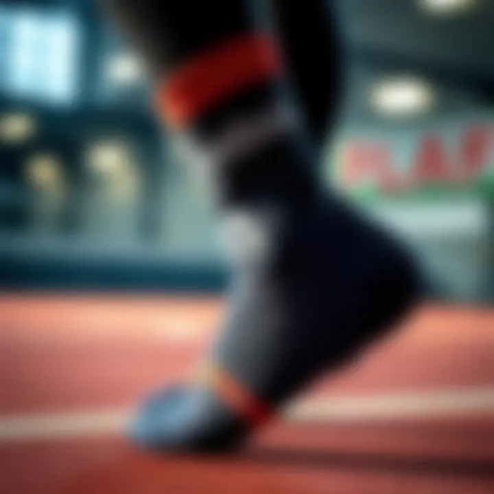 Reebok Socks: Stylish Workout Companion Stylish Reebok socks in action during a workout