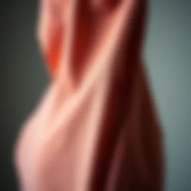 Close-up of high-performance fabric used in running clothes