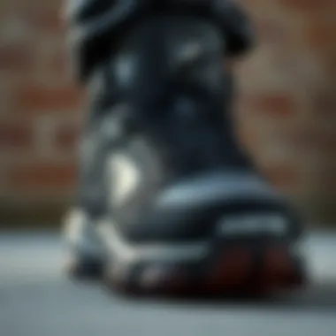 Close-up of Schecter shoe design features