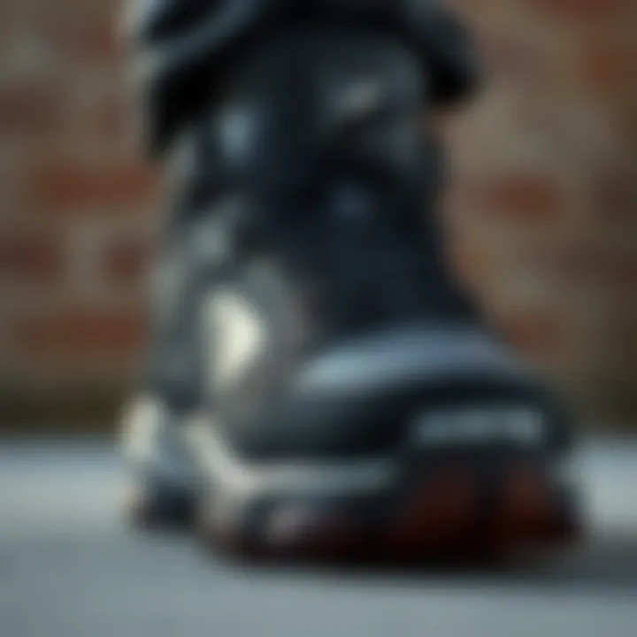 Close-up of Schecter shoe design features