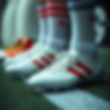 Variety of short-studded cleats displayed for selection