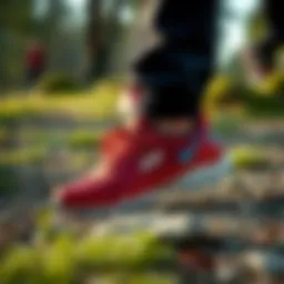 Skechers Air Cooled footwear in action during outdoor activities