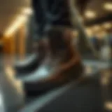 Stylish and modern Skechers Goodyear boots on display