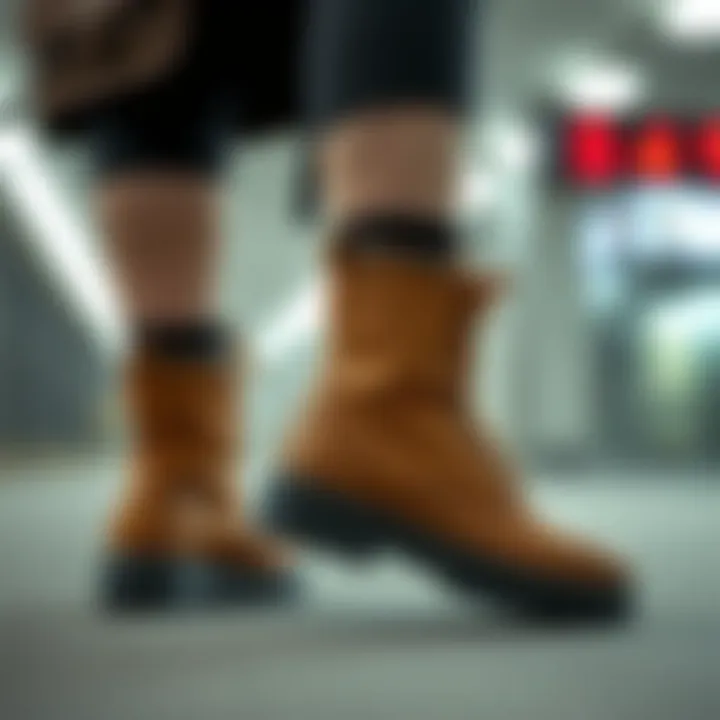 Stylish outfit combination with Skechers Goodyear boots