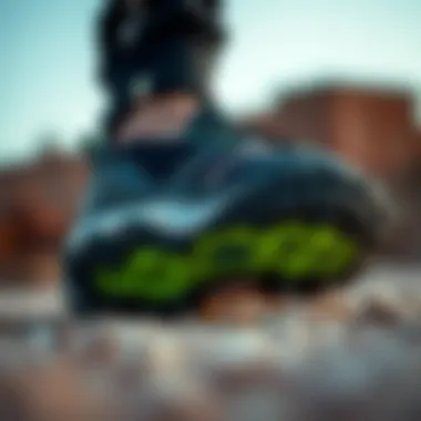 Close-up of Skechers innovative sole technology