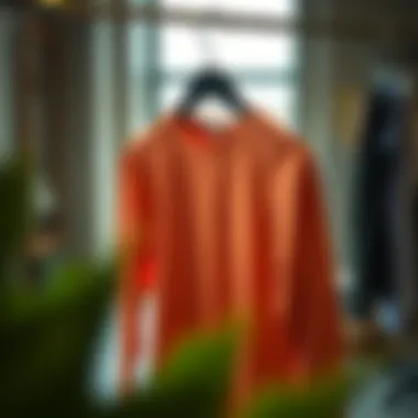 Stylish activewear displayed on a hanger