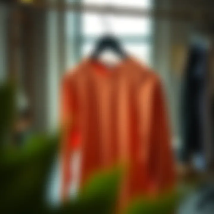 Stylish activewear displayed on a hanger