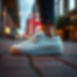 Classic Superga sneakers in a stylish urban setting