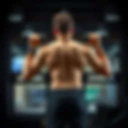 Illustration of a person performing a back exercise with proper form