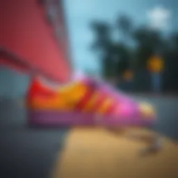 Colorful Adidas Superstar sneakers showcasing the Adicolor theme