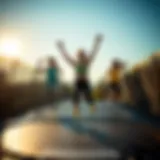 Joyful Trampoline Experience Trampoline session depicting joy and excitement