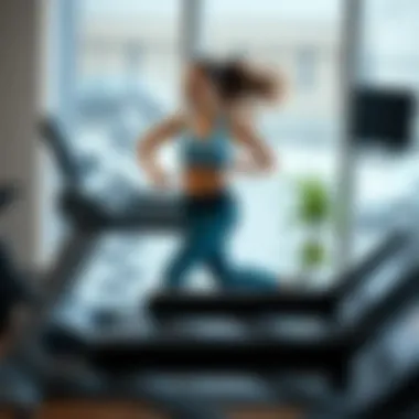 Enjoying the Advantages of Treadmill Running Person enjoying a run on a treadmill indoors