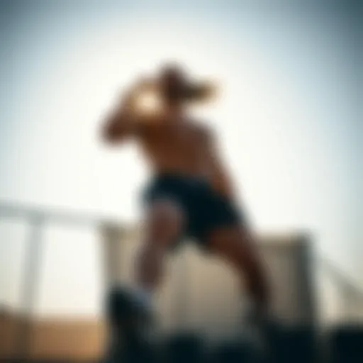 Dynamic workout session showcasing the functionality of Under Armour shorts