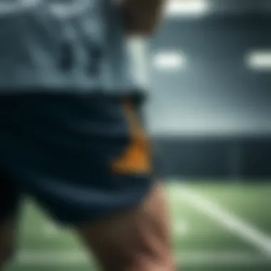 Performance metrics displayed during a training session with Under Armour shorts