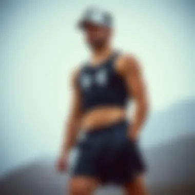 Stylish outfit combining Under Armour shorts with athletic gear