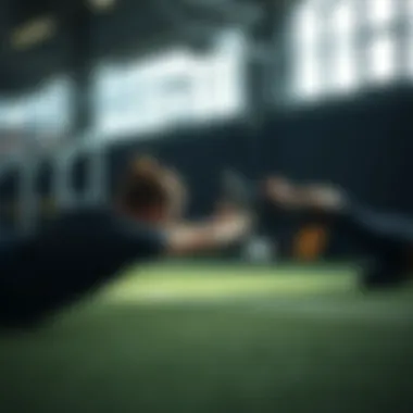 Injury Prevention Techniques Injury prevention techniques demonstrated in a stretching session