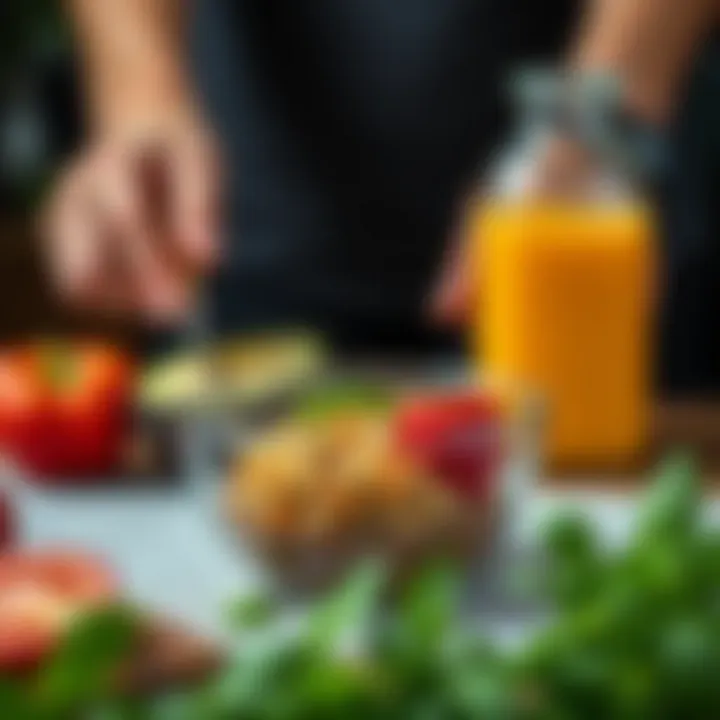 Nutritious Recovery Meal Nutritious meal prepared for a runner's recovery