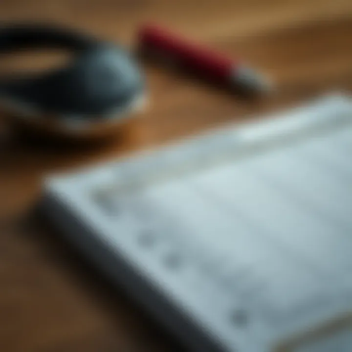 Training Schedule A well-organized running training schedule on a planner