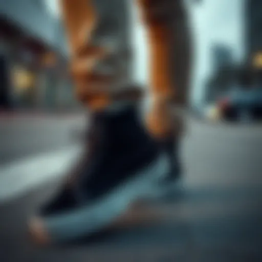 Urban Fashion with Vans Boots Stylish Vans boots complementing an urban outfit