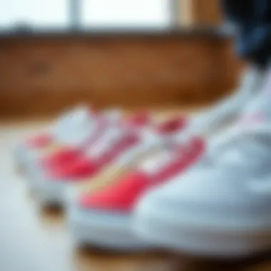 A collection of Vans shoes depicting their versatility in sports and casual wear