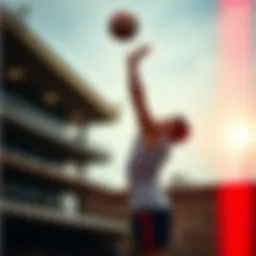 A volleyball player executing a powerful spike